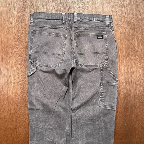Dickies Carpenter Pants 32x30 Grey Canvas Workwear Straight Leg K394723 - Picture 11 of 12